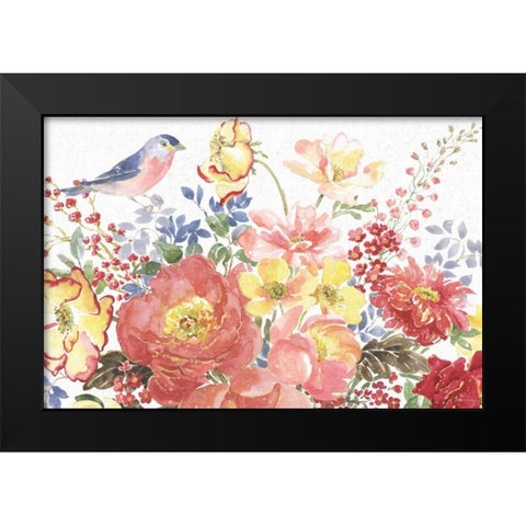 Floral Focus II Black Modern Wood Framed Art Print by Grove, Beth