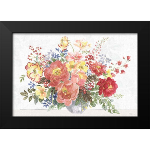 Floral Focus V Black Modern Wood Framed Art Print by Grove, Beth