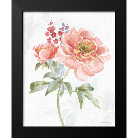 Floral Focus VI Black Modern Wood Framed Art Print by Grove, Beth