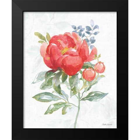 Floral Focus VII Black Modern Wood Framed Art Print by Grove, Beth