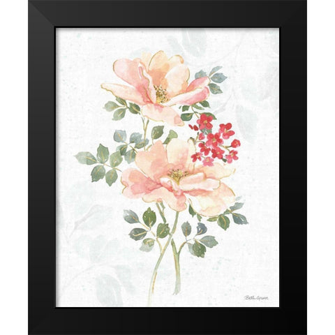 Floral Focus VIII Black Modern Wood Framed Art Print by Grove, Beth