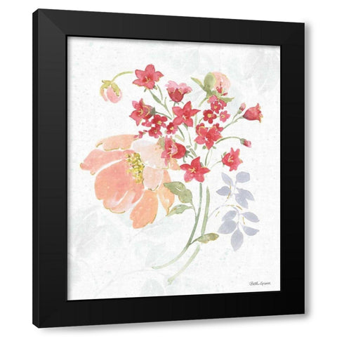 Floral Focus IX Black Modern Wood Framed Art Print with Double Matting by Grove, Beth