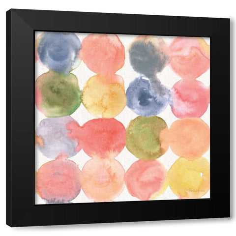 Floral Focus Pattern VIII Black Modern Wood Framed Art Print with Double Matting by Grove, Beth