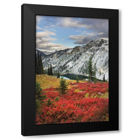 Lake Ann North Cascades Black Modern Wood Framed Art Print by Majchrowicz, Alan
