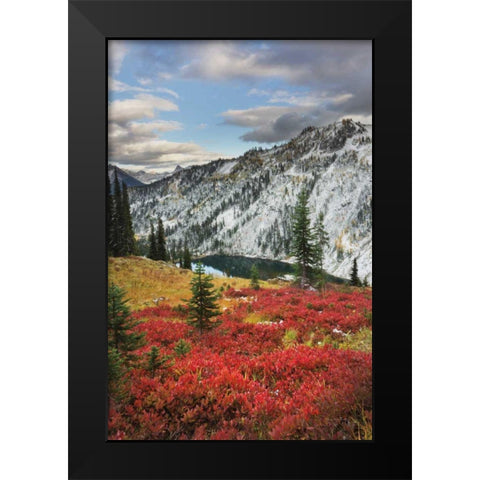 Lake Ann North Cascades Black Modern Wood Framed Art Print by Majchrowicz, Alan