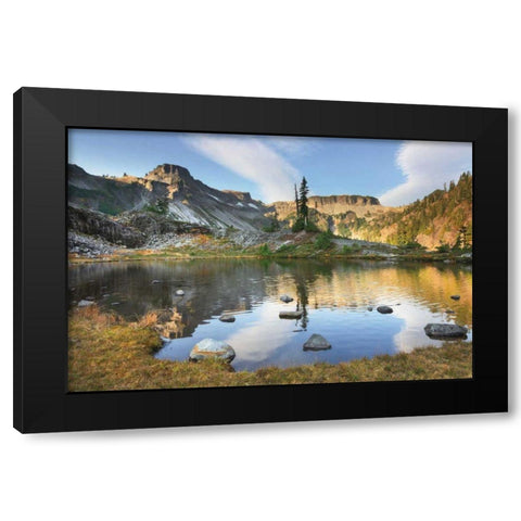 Heather Meadows in Autumn Black Modern Wood Framed Art Print with Double Matting by Majchrowicz, Alan