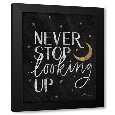 Little Child I Black Gold Black Modern Wood Framed Art Print by Thorns, Becky