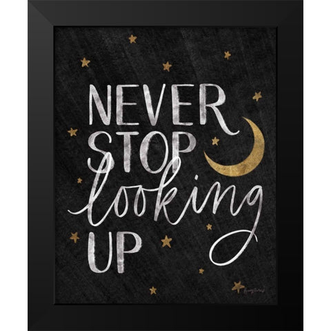 Little Child I Black Gold Black Modern Wood Framed Art Print by Thorns, Becky