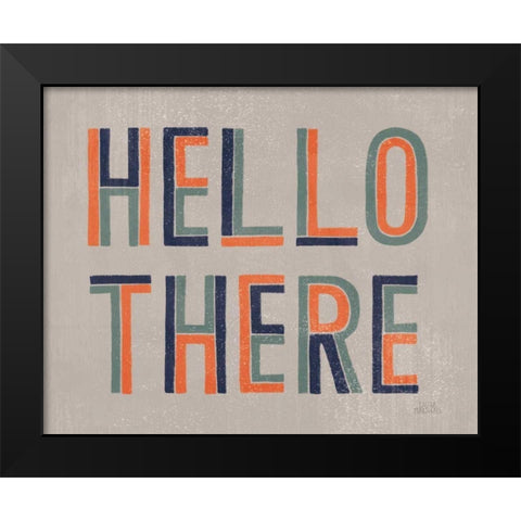 Retro Words III Gray Crop Black Modern Wood Framed Art Print by Marshall, Laura