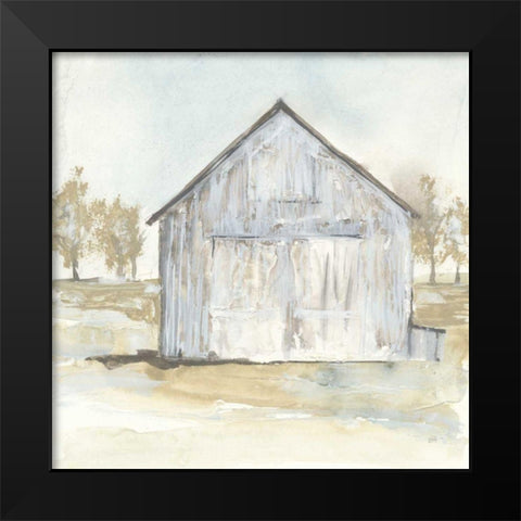 White Barn I Black Modern Wood Framed Art Print by Paschke, Chris