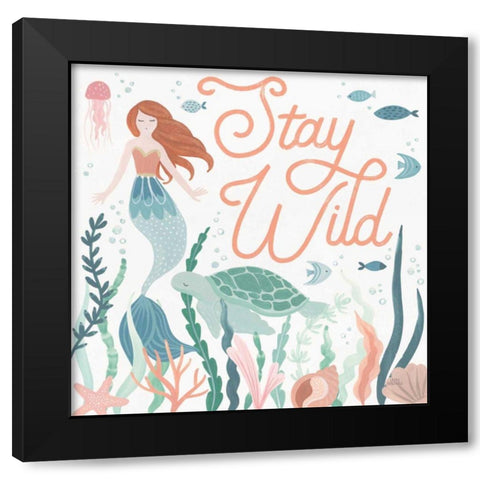 Under the Sea III Black Modern Wood Framed Art Print with Double Matting by Marshall, Laura