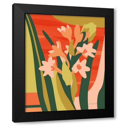 Intermingle Black Modern Wood Framed Art Print with Double Matting by Gallagher, Megan