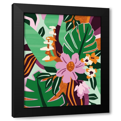 Wildflowers Black Modern Wood Framed Art Print by Gallagher, Megan