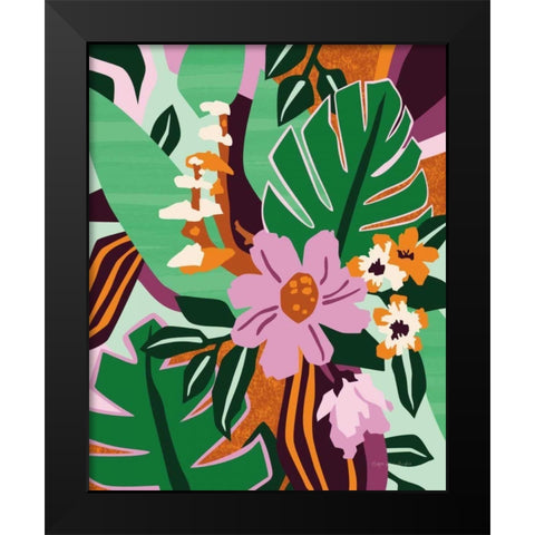 Wildflowers Black Modern Wood Framed Art Print by Gallagher, Megan