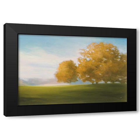Autumn Glow Gold Black Modern Wood Framed Art Print with Double Matting by Purinton, Julia