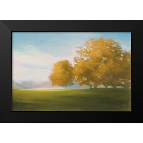 Autumn Glow Gold Black Modern Wood Framed Art Print by Purinton, Julia