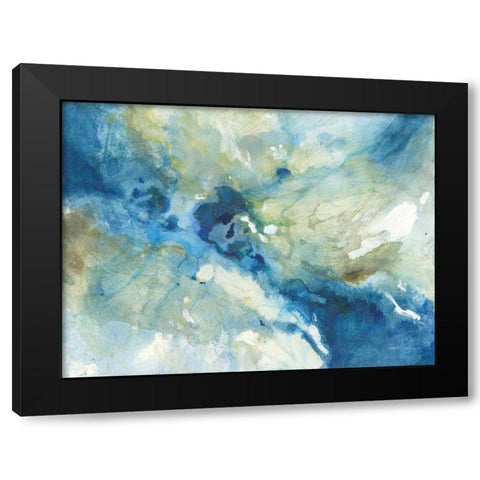 Slipstream Black Modern Wood Framed Art Print with Double Matting by Nai, Danhui