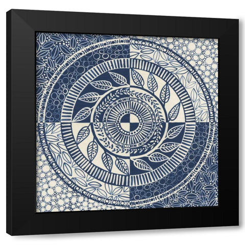 Hemma I Black Modern Wood Framed Art Print with Double Matting by Lovell, Kathrine