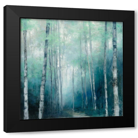 To the Woods Black Modern Wood Framed Art Print with Double Matting by Purinton, Julia