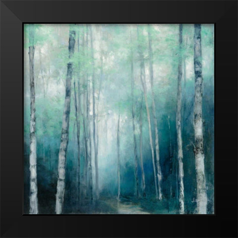 To the Woods Black Modern Wood Framed Art Print by Purinton, Julia