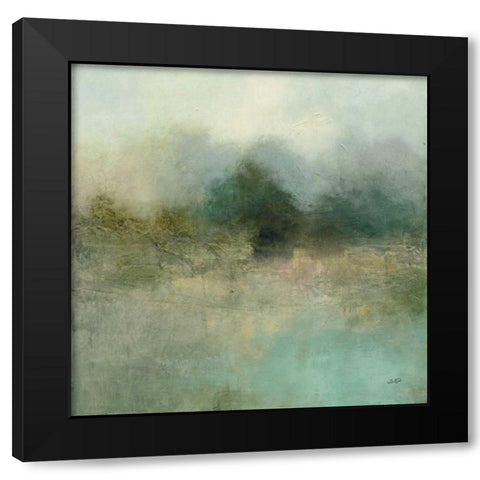 Solitude Black Modern Wood Framed Art Print with Double Matting by Purinton, Julia