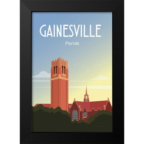 Gainesville Black Modern Wood Framed Art Print by Escalante, Omar