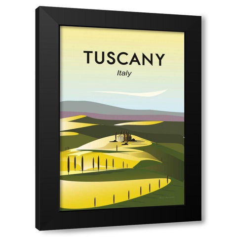 Tuscany Black Modern Wood Framed Art Print by Escalante, Omar