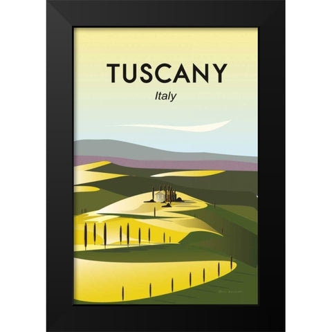 Tuscany Black Modern Wood Framed Art Print by Escalante, Omar