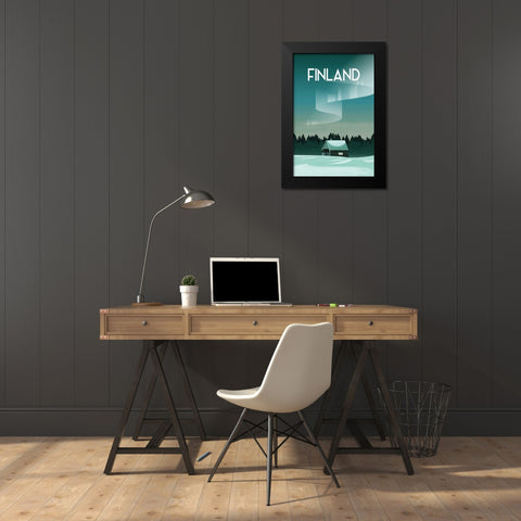 Finland I Black Modern Wood Framed Art Print by Escalante, Omar