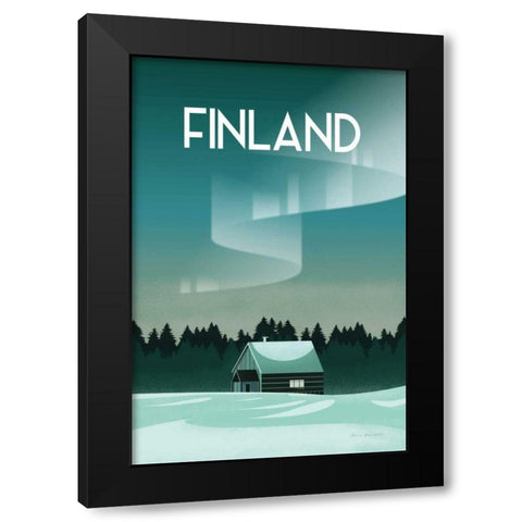 Finland I Black Modern Wood Framed Art Print with Double Matting by Escalante, Omar