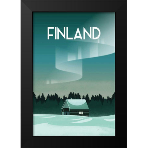 Finland I Black Modern Wood Framed Art Print by Escalante, Omar
