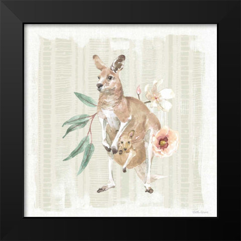 Aussie Love V Black Modern Wood Framed Art Print by Grove, Beth