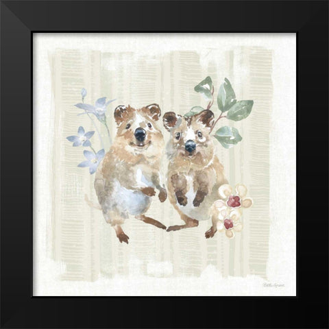 Aussie Love VI Black Modern Wood Framed Art Print by Grove, Beth