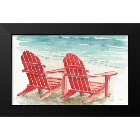 In the Moment No Words Black Modern Wood Framed Art Print by Audit, Lisa