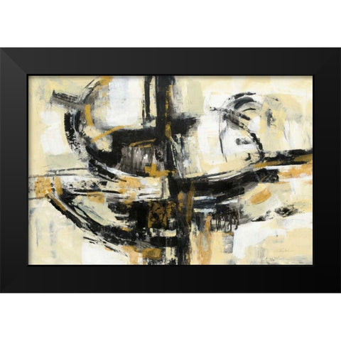 Concept Black Modern Wood Framed Art Print by Vassileva, Silvia