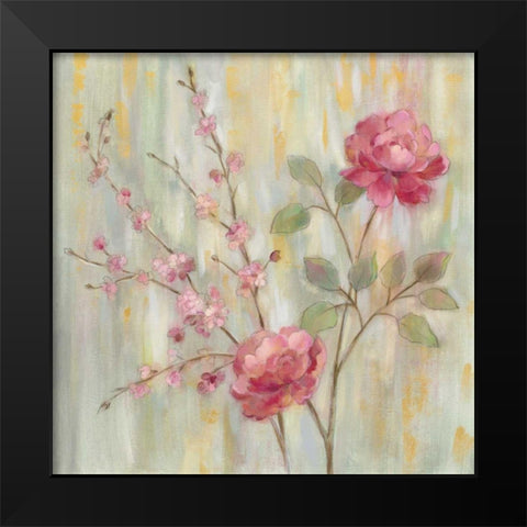 Contemporary Chinoiserie Black Modern Wood Framed Art Print by Vassileva, Silvia