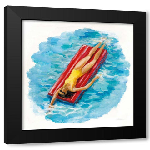 Sunbather II Black Modern Wood Framed Art Print by Vassileva, Silvia