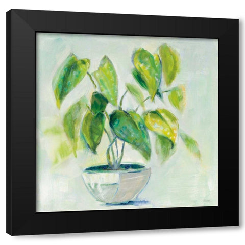 Indoor Happiness Neutral Black Modern Wood Framed Art Print by Schlabach, Sue