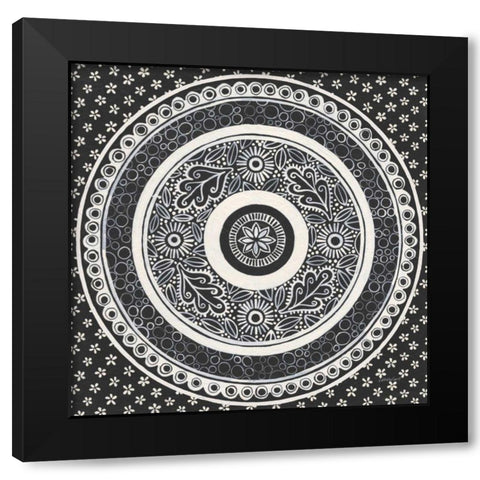 Hemma III BC Black Modern Wood Framed Art Print with Double Matting by Lovell, Kathrine
