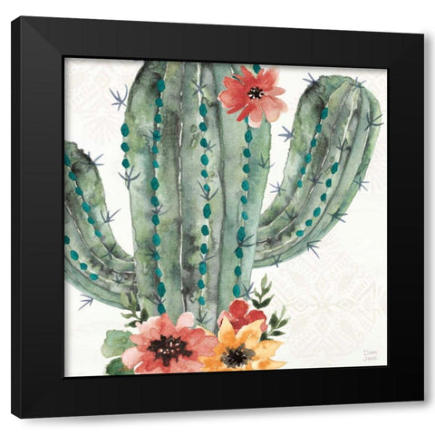 Sweet Southwest II Black Modern Wood Framed Art Print with Double Matting by June, Dina