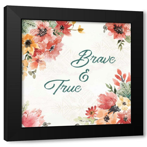 Sweet Southwest XX Black Modern Wood Framed Art Print with Double Matting by June, Dina