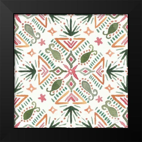 Sweet Southwest Pattern III Black Modern Wood Framed Art Print by June, Dina
