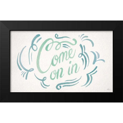 Come On In II Black Modern Wood Framed Art Print by Penner, Janelle