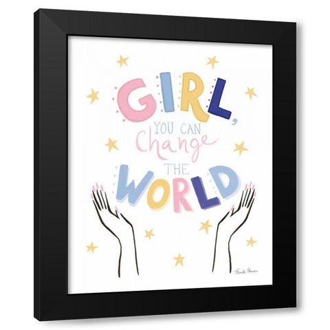 Empowerment II Black Modern Wood Framed Art Print by Zaman, Farida