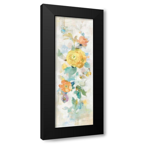 Natural Blooming Splendor III Black Modern Wood Framed Art Print with Double Matting by Nai, Danhui