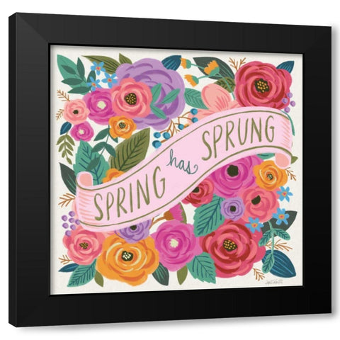 Spring Has Sprung I Black Modern Wood Framed Art Print with Double Matting by Tavoletti, Anne