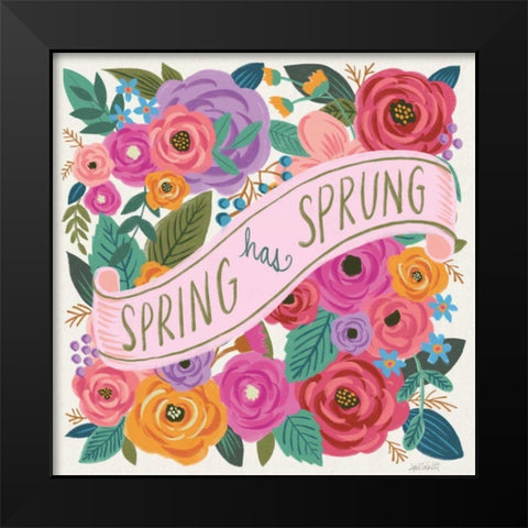 Spring Has Sprung I Black Modern Wood Framed Art Print by Tavoletti, Anne