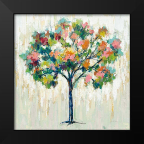 Blooming Tree Neutral Black Modern Wood Framed Art Print by Vassileva, Silvia