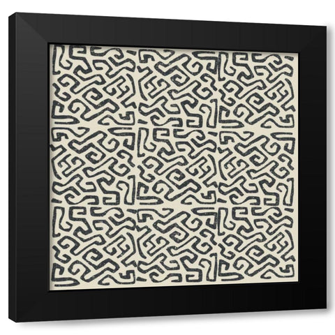 Kuba Play I Neutral Black Modern Wood Framed Art Print with Double Matting by Warrick, Cheryl
