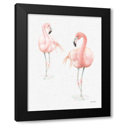 Gracefully Pink XI Light Reversed Black Modern Wood Framed Art Print with Double Matting by Audit, Lisa
